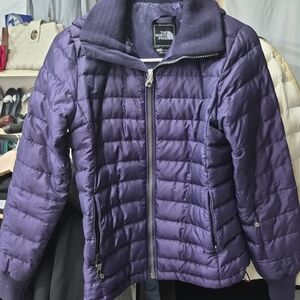 The North Face Puffer Jacket in Deep Purple